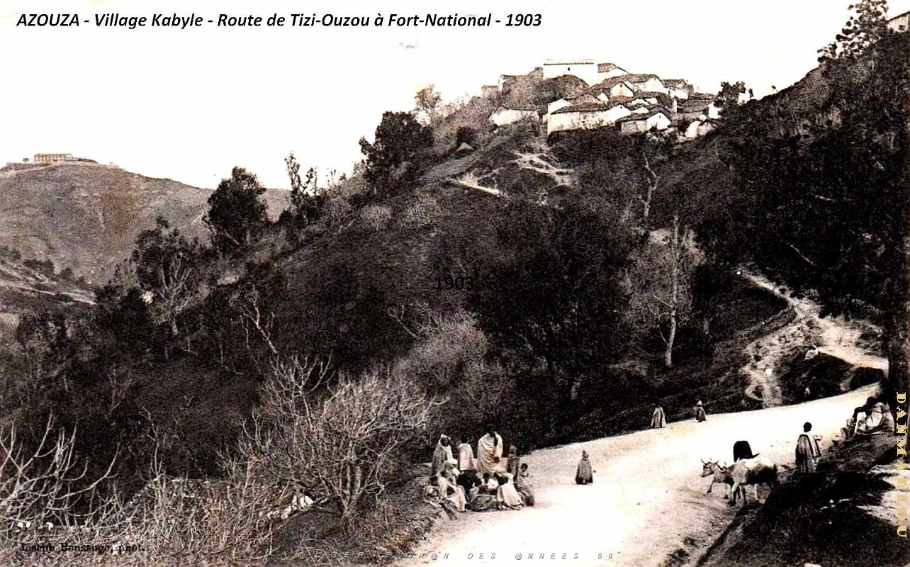 Azouza - Route de Tizi-Ouzou a Fort-National - 1903.jpg